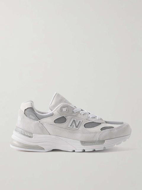 992 Core Suede, Mesh and Leather Sneakers
