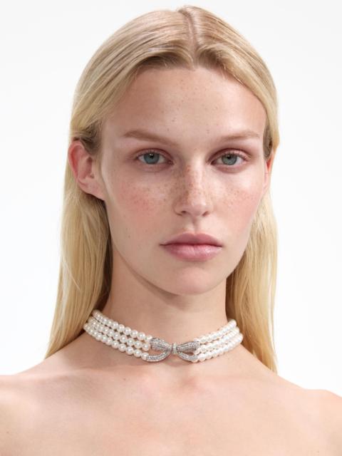 Pearl Bow Choker
