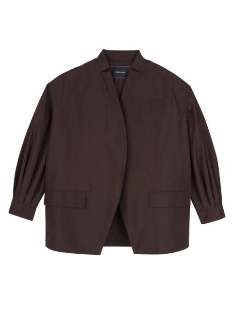 Kimono jacket Mocha - Technical taffeta