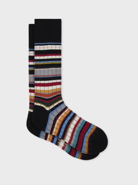 Chunky 'Signature Stripe' Ribbed Socks