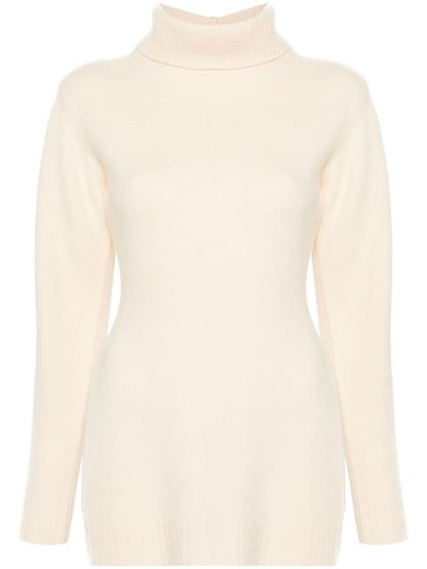 roll-neck wool jumper