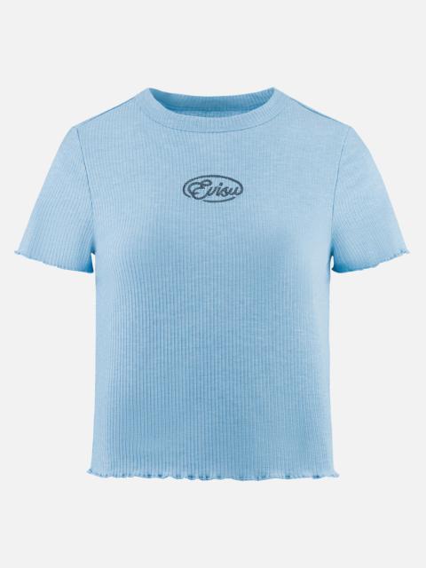 Rope Twist Logo Embroidery Fashion Fit T-shirt