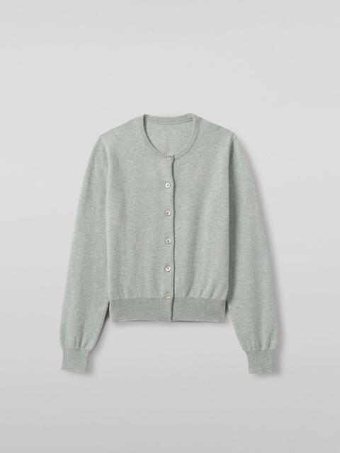 Iris Light Green Classic Cashmere Cardigan
