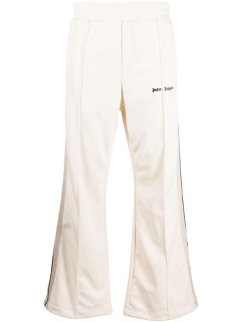 logo-embroidered flared track pants