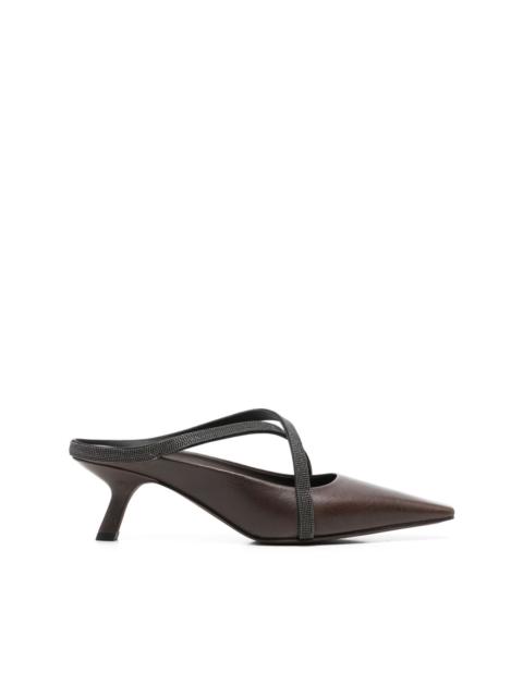 60mm Monili-strap pumps