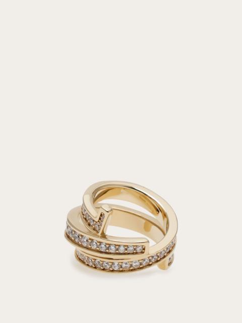 Gancini band ring - size 52