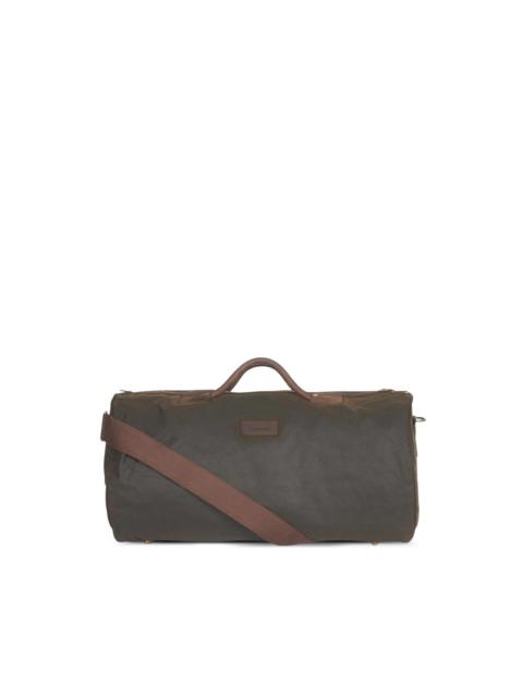 waxed cotton duffle bag