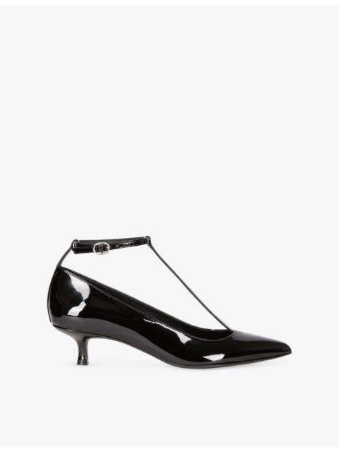 Pointed-Toe Patent-Leather Courts