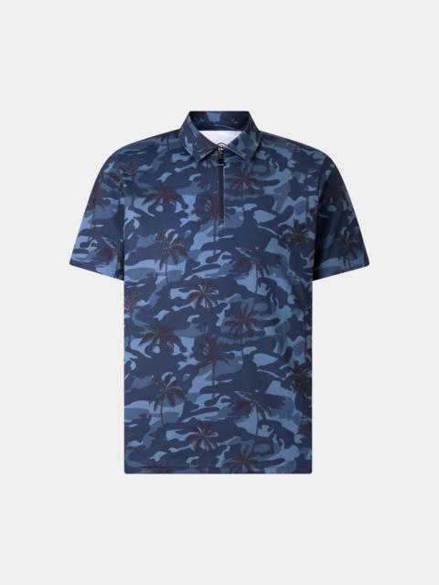 Taron functional short-sleeved top in Navy blue