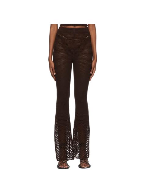 Brown Acrylic Lounge Pants