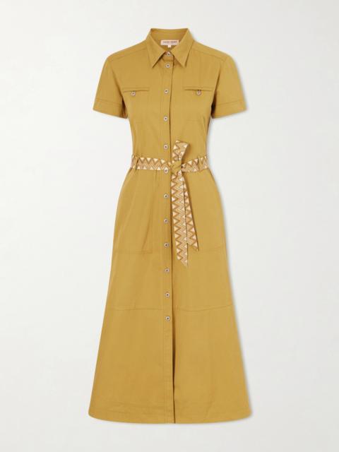 Giselle Belted Cotton Midi Dress