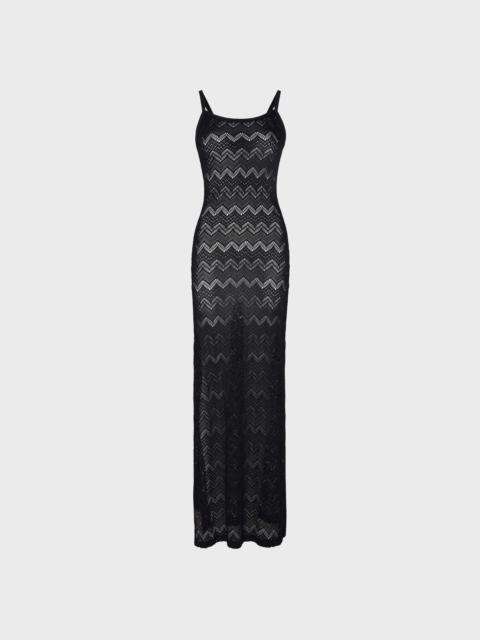 WOMEN LONG MESH DRESS