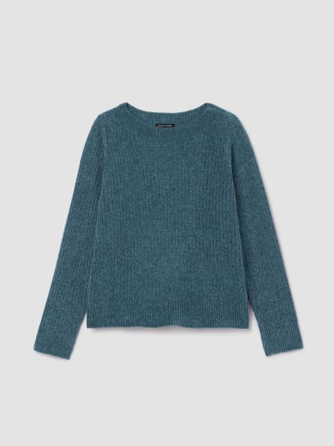 Chenille Blend Crew Neck Top
