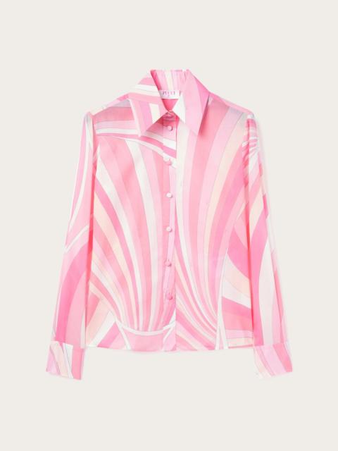 IRIDE PRINT LIGHTWEIGHT COTTON SHIRT