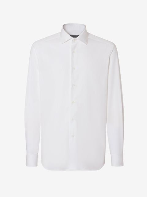 White cotton twill shirt