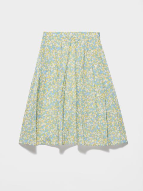 Full floral print Re-Nylon skirt