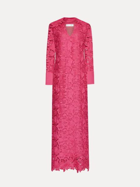 ENGLISH ROSE GUIPURE LONG SLEEVE GOWN