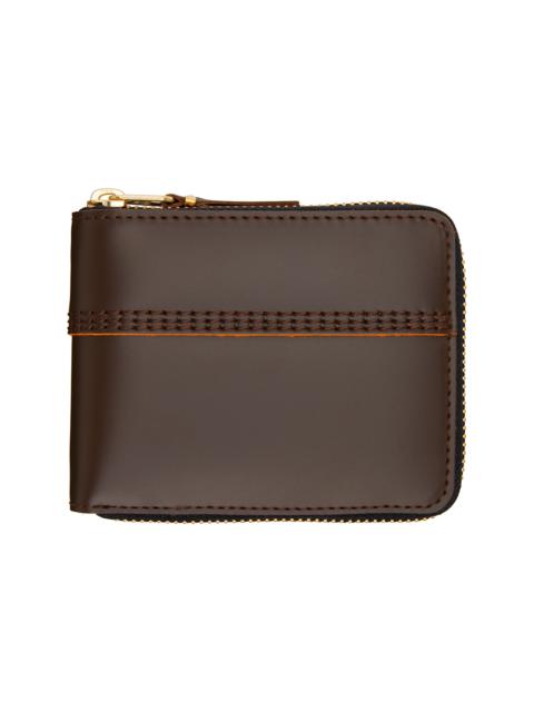 Brown Triple Stitch Wallet