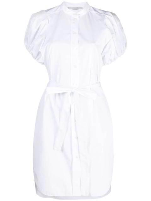 tied waist poplin shirt dress