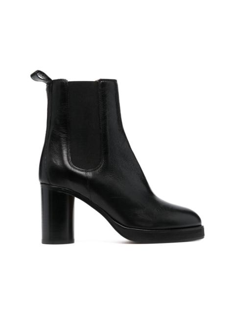 90mm leather ankle boots