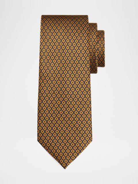 Men's Geometric Silk Tie