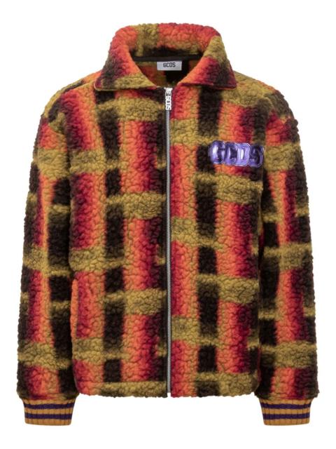 teddy-texture zip jacket