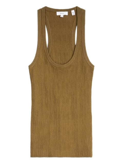 Iris ribbed tank top