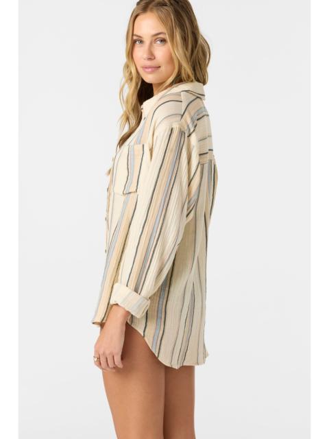 Leni Stripe Relaxed Long Sleeve Top