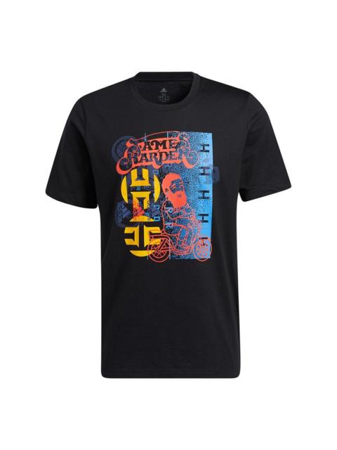 adidas Hdn Avatar Sc Basketball Athleisure Casual Sports Short Sleeve Black GP3429