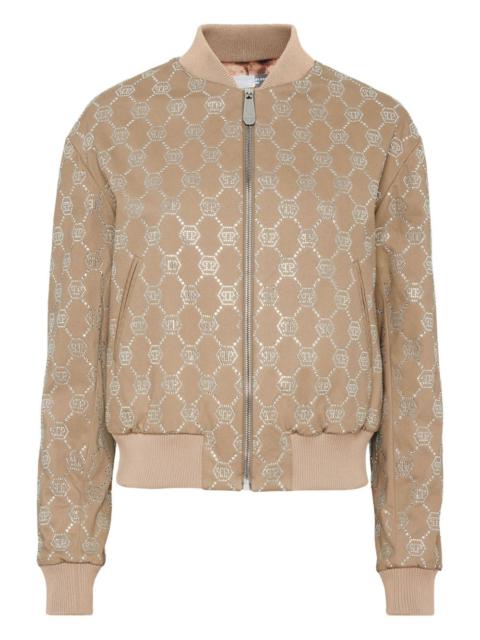 monogram bomber jacket