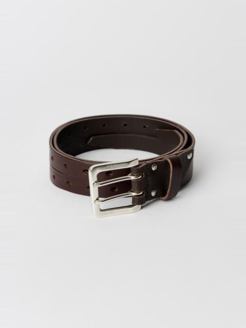 Split Belt Oily Brown Leather
