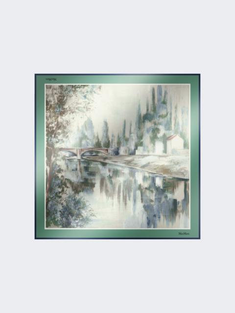 ASTRALE Printed silk foulard