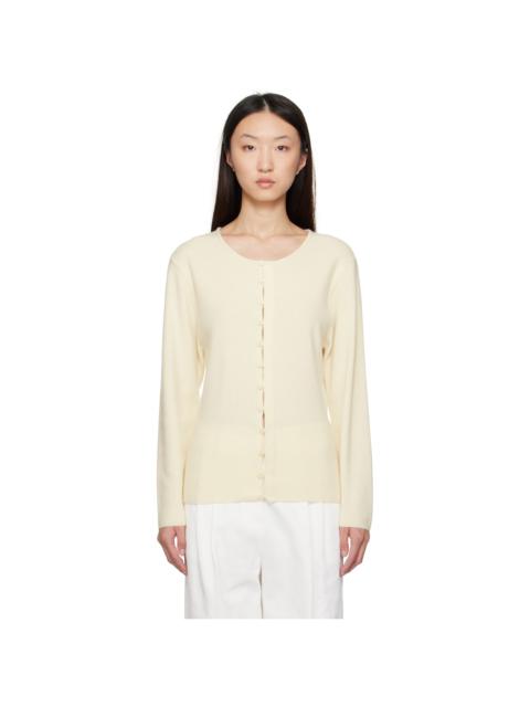 Off-White Button Down Cardigan