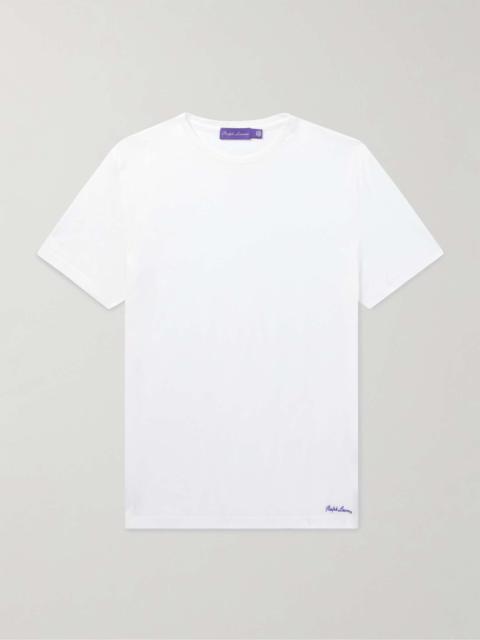 Logo-Embroidered Cotton-Lisle T-Shirt