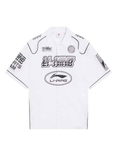 Li-Ning Sports Team Graphic Shirts 'White' ASHS023-1