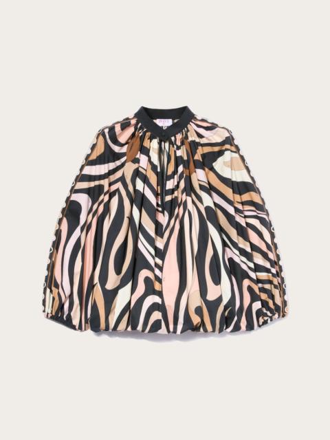 MARMO PRINT VOLUMINOUS BLOUSE