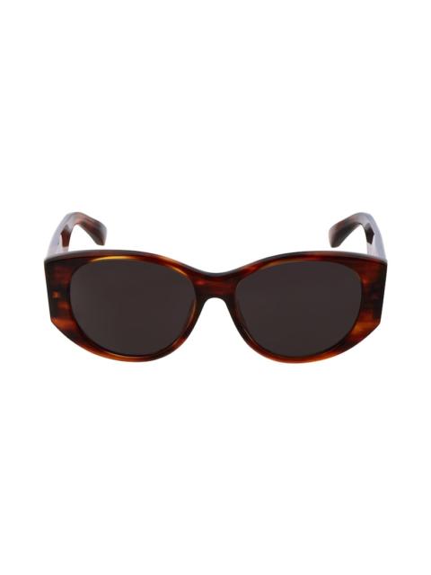 Nano Round Sunglasses in Brown Havana
