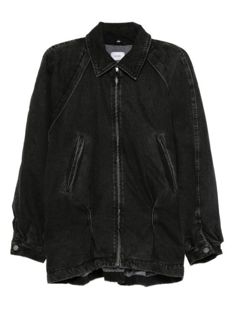 zip-front denim jacket