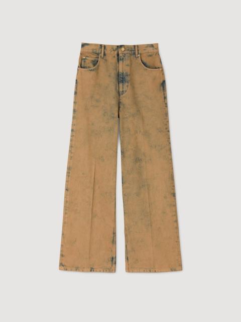 FADED WIDE-LEG JEANS