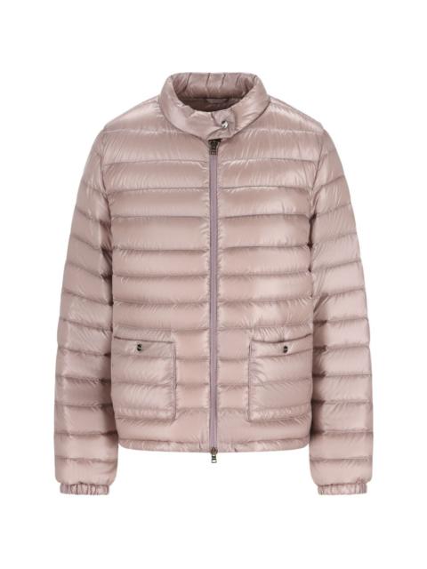 zip-up quilted jacket