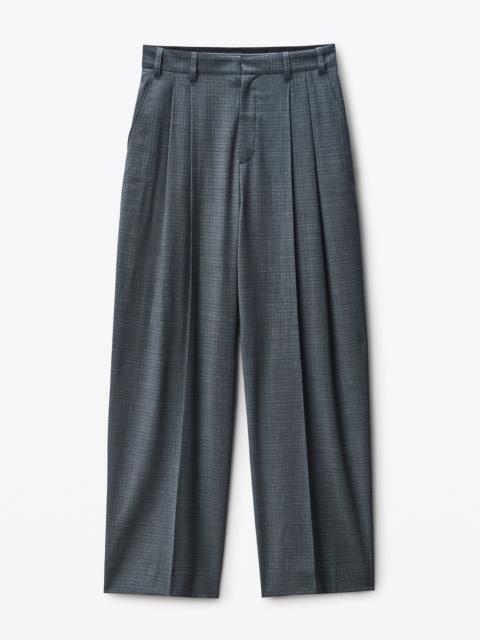 Dark Grey Wool-Blend Pants