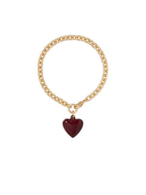 The Mini Puffy heart-charm bracelet