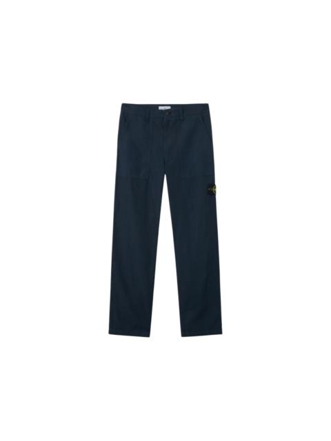 Stone Island 3100005 Canvas Weave Cotton Organic Cotton Pant Navy Blue