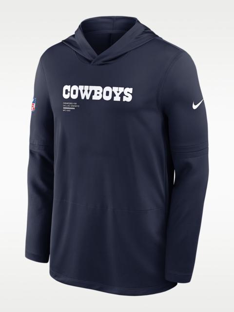 Dallas Cowboys Pure Fury Sideline Men's Nike Dri-FIT NFL Long-Sleeve Hooded Top