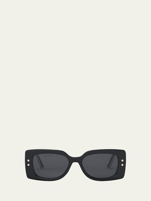 Diorpacific Logo Square Acetate Sunglasses