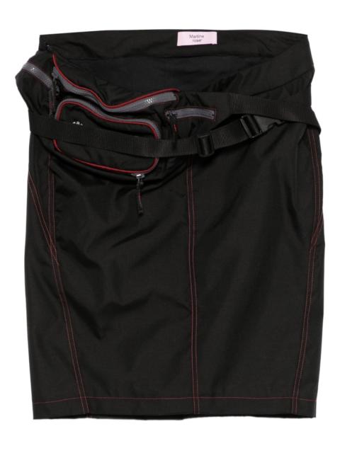 bumbag topstitching skirt