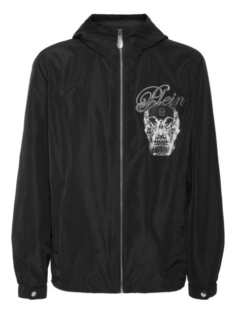 Glass Skull hooded windbreaker
