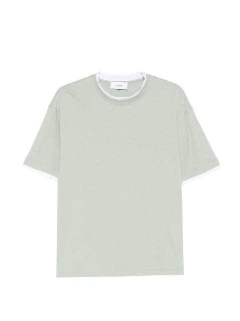 contrast-trim T-shirt