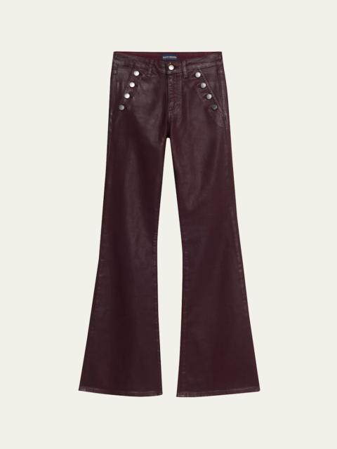 Coated Helena Flare Jeans