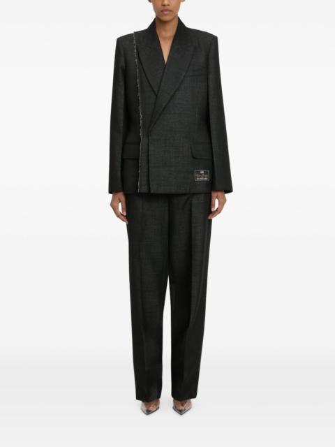 seam-embellished blazer